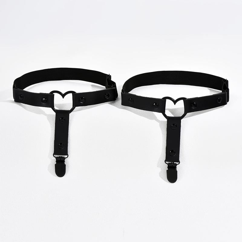 Adjustable Heart Leg Garter Elastic Gothic Thigh Garter