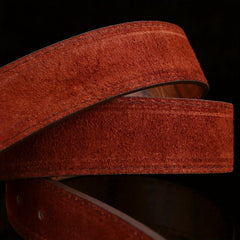 Vintage Wooden Pattern Belt Classic Unisex Pants Belt