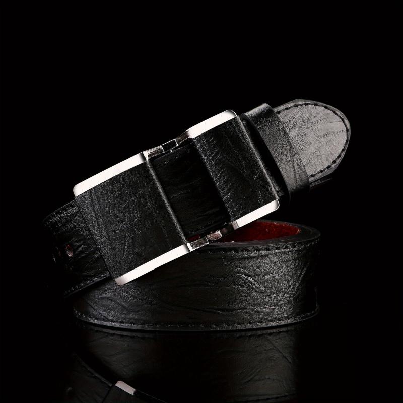 Vintage Wooden Pattern Belt Classic Unisex Pants Belt