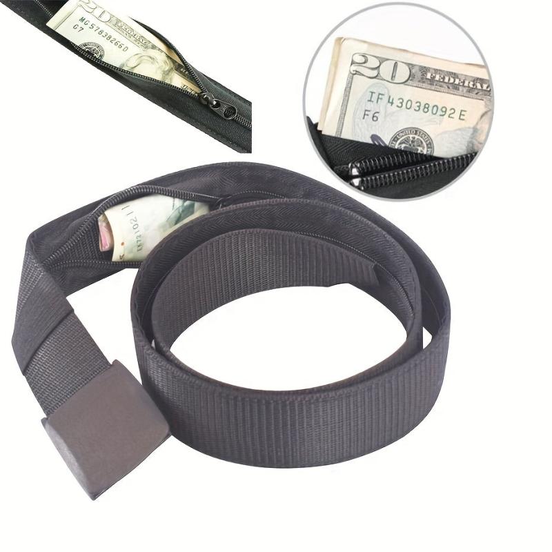 Travel Security Belt With Zipper Security Money Pocket