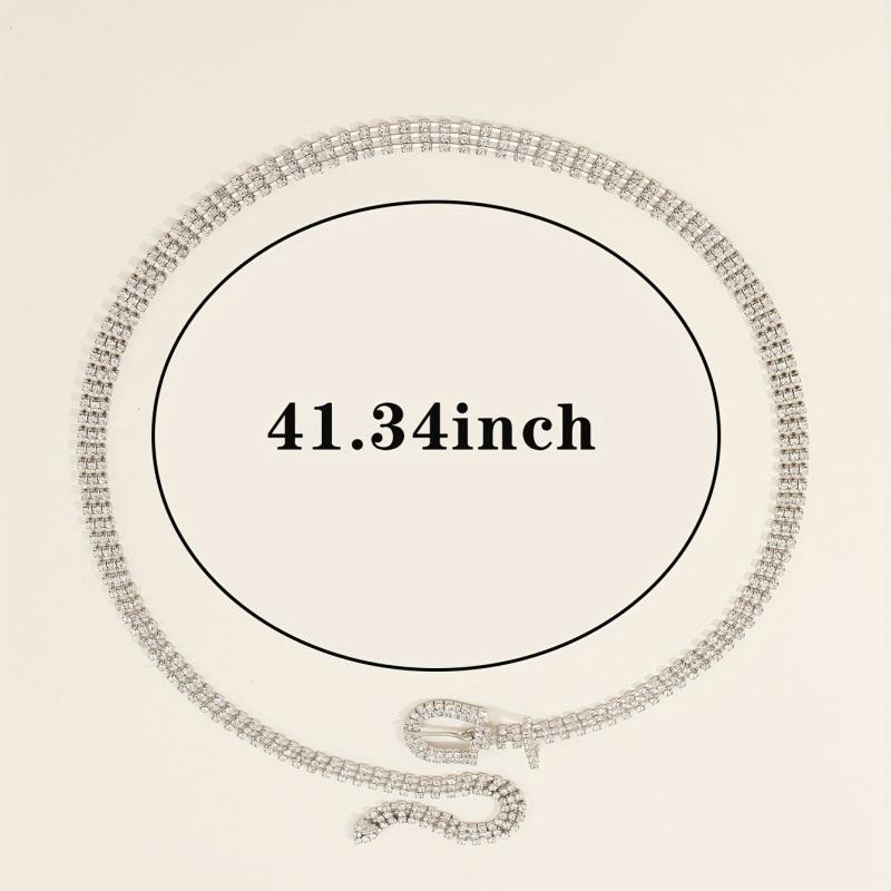 Rhinestone Tassel Waist Chain Body Chain