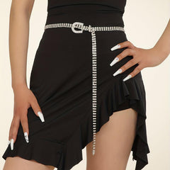 Rhinestone Tassel Waist Chain Body Chain