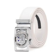 Wide Double Auto Buckle Belt High Ceinture Homme