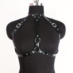 Gothic Hollow Out Harness Belt Rivet Caged Bra Chest Harness
