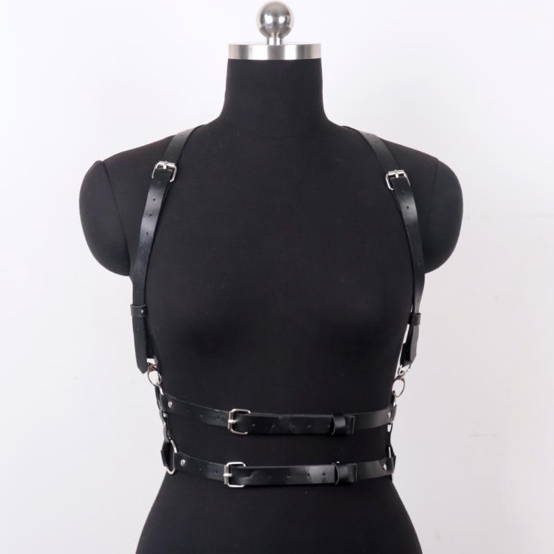 Adjustable PU Leather Waistband Corset Belt for Night Club