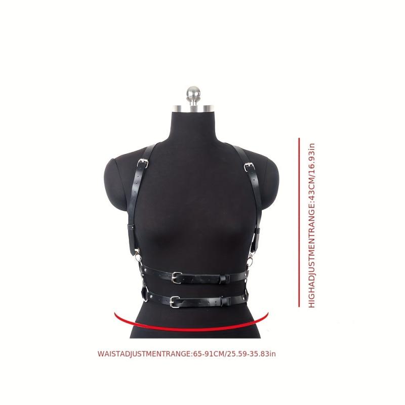 Adjustable PU Leather Waistband Corset Belt for Night Club
