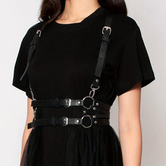 Adjustable PU Leather Waistband Corset Belt for Night Club