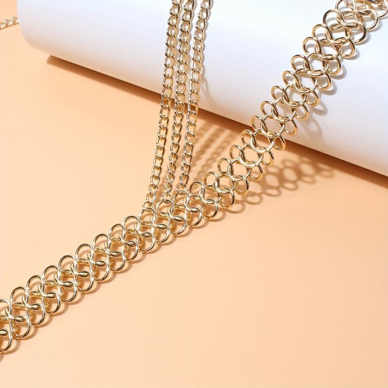 Boho Waist Chain Vintage Geometric Faux Pearl Fringe Belt