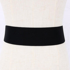 Rhinestone Belt Crystal Buckle Elastic Waistband for Women Girls