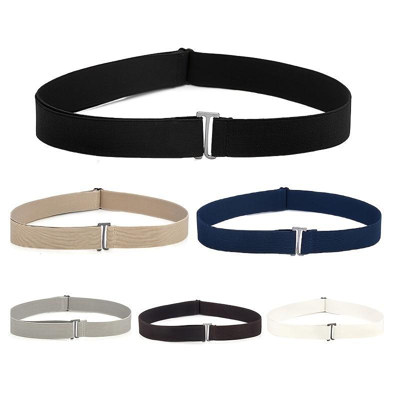 Canvas Stretch Braid Belt Women No Show Invisible Belt Elastic Waist Belt
