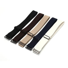 Canvas Stretch Braid Belt Women No Show Invisible Belt Elastic Waist Belt