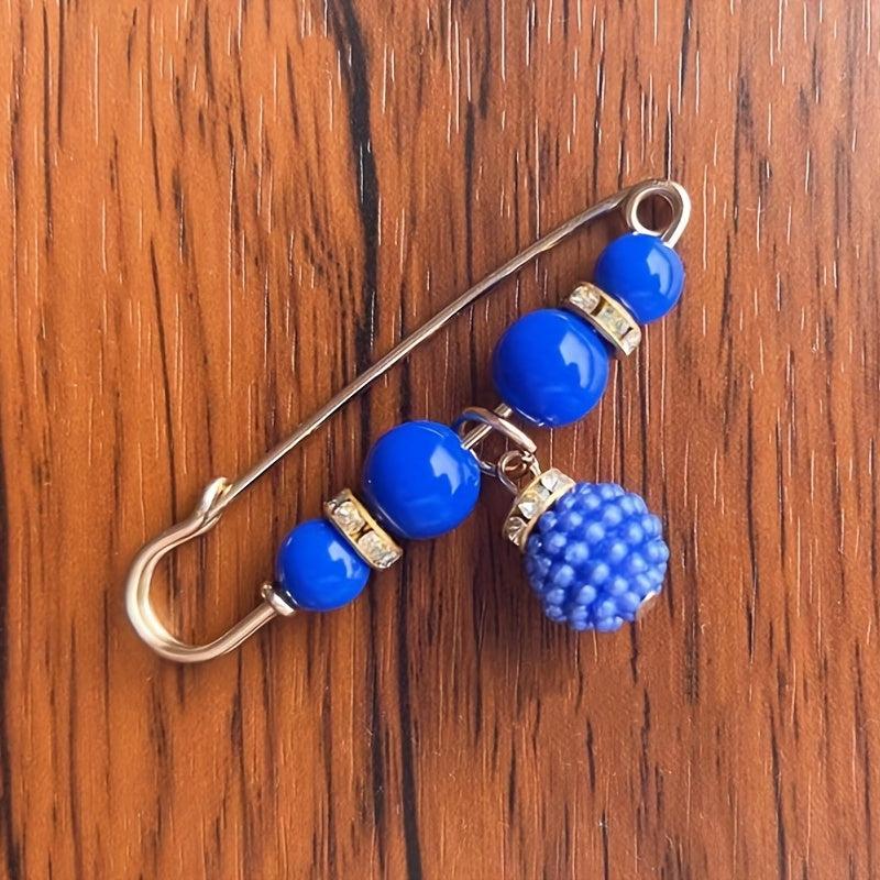 Faux Pearl Pendant Waist Pin Buckle Dress Jeans Pin Collar Buckle
