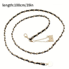 Golden Chain Tassel Waist Belt for Women Dress Girdle