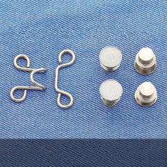 Daisy Metal Button For Pins Jeans Detachable Pant Clip