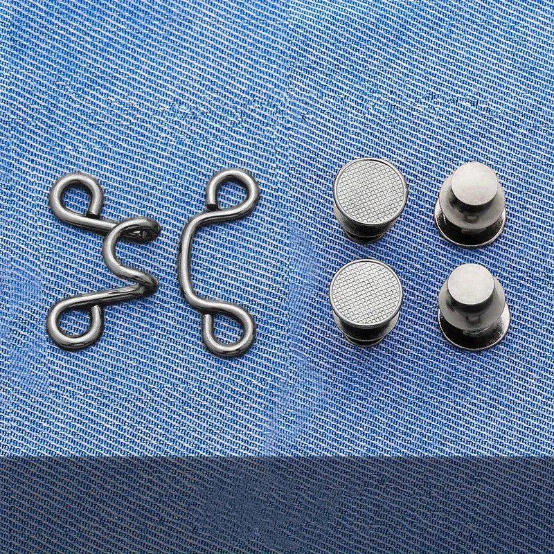 Daisy Metal Button For Pins Jeans Detachable Pant Clip