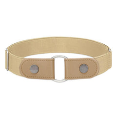 Women's No Buckle Invisible Stretch Belt Adjustable Elastic Buckle