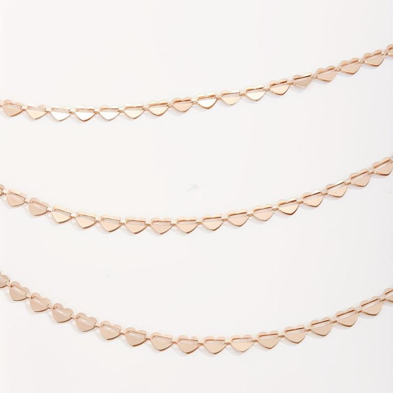 Golden Heart Hollow Out Chain Belt Dress Girdle Women Accessories
