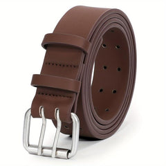 Men's Double Claw Leather Casual Alloy Belt