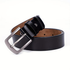  Leather Belt Pin Buckle Solid Casual Waist Belt