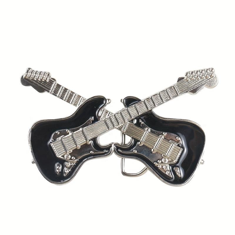 Rock Music Guitar Belt Buckle for Jeans