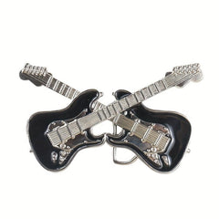 Rock Music Guitar Belt Buckle for Jeans