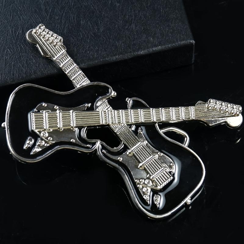Rock Music Guitar Belt Buckle for Jeans