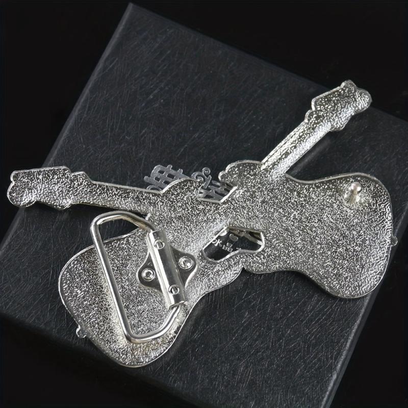 Rock Music Guitar Belt Buckle for Jeans