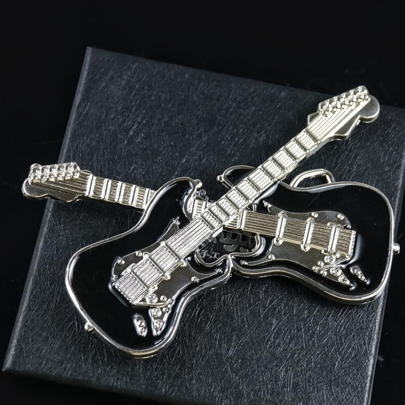 Rock Music Guitar Belt Buckle for Jeans