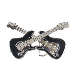 Rock Music Guitar Belt Buckle for Jeans