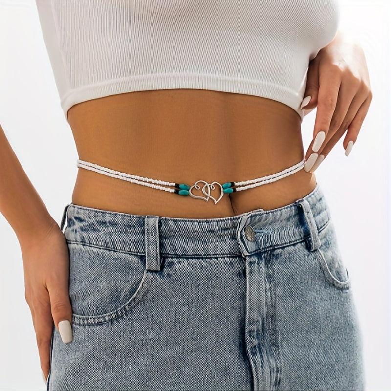 Bohemian Double Layer Beads Waist Chain for Women