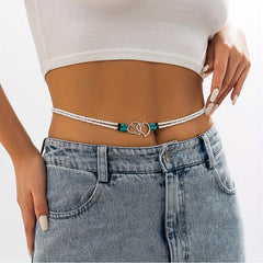 Bohemian Double Layer Beads Waist Chain for Women