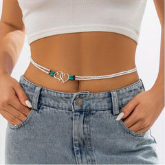 Bohemian Double Layer Beads Waist Chain for Women