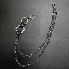 Spiked Retro Circle Waist Chain for Men and Women