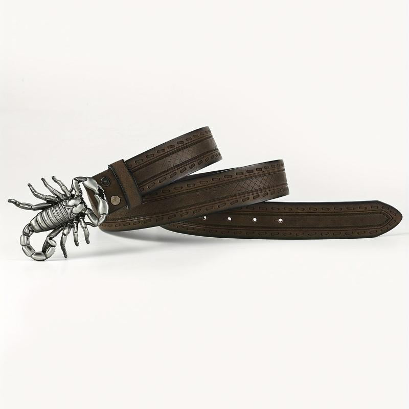 Men's Scorpion Buckle Belt for Jeans Comfortable Fit