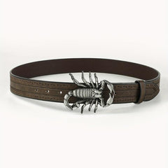 Men's Scorpion Buckle Belt for Jeans Comfortable Fit