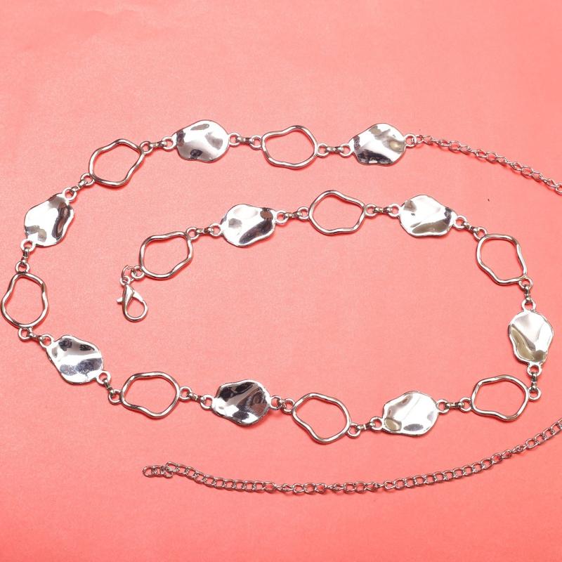 elegant Hollow Waist Chain - Women's Silvery Chain