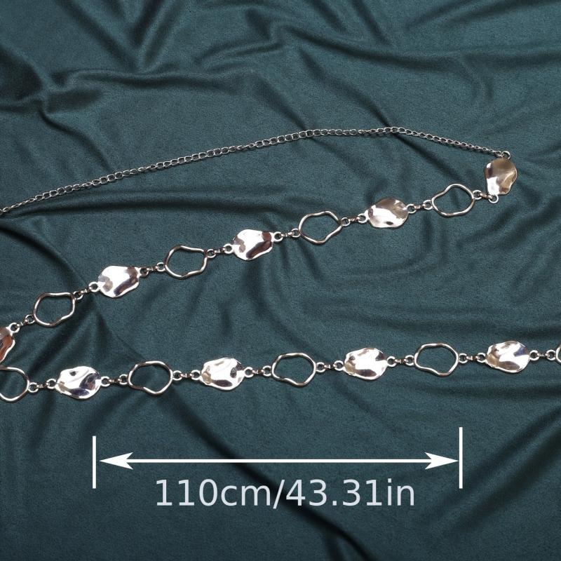 elegant Hollow Waist Chain - Women's Silvery Chain