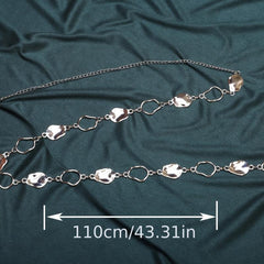 elegant Hollow Waist Chain - Women's Silvery Chain