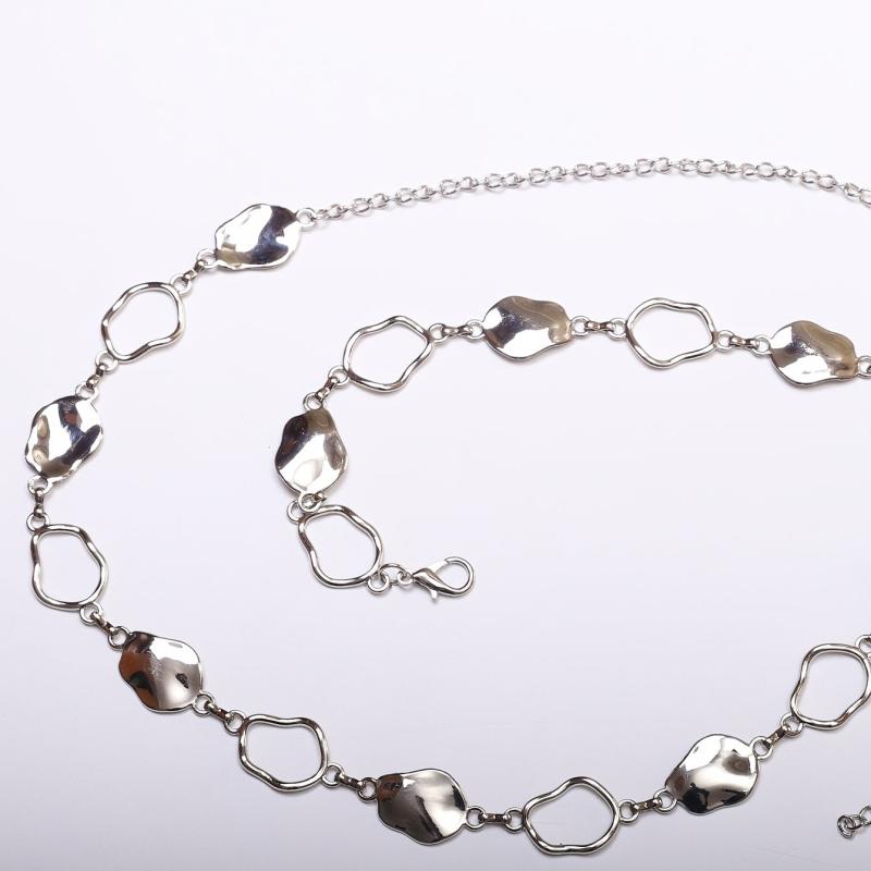 elegant Hollow Waist Chain - Women's Silvery Chain
