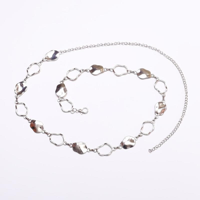 elegant Hollow Waist Chain - Women's Silvery Chain