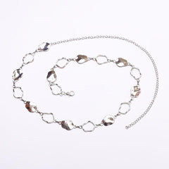 elegant Hollow Waist Chain - Women's Silvery Chain