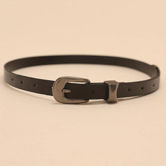 Vintage Oval Buckle PU Belt Hip Hop Women Men