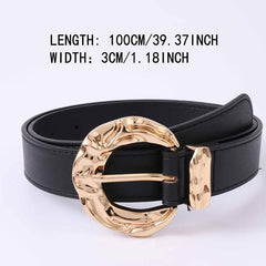 Women's Pin Buckle Waist Belt for Jeans Pants Dress
