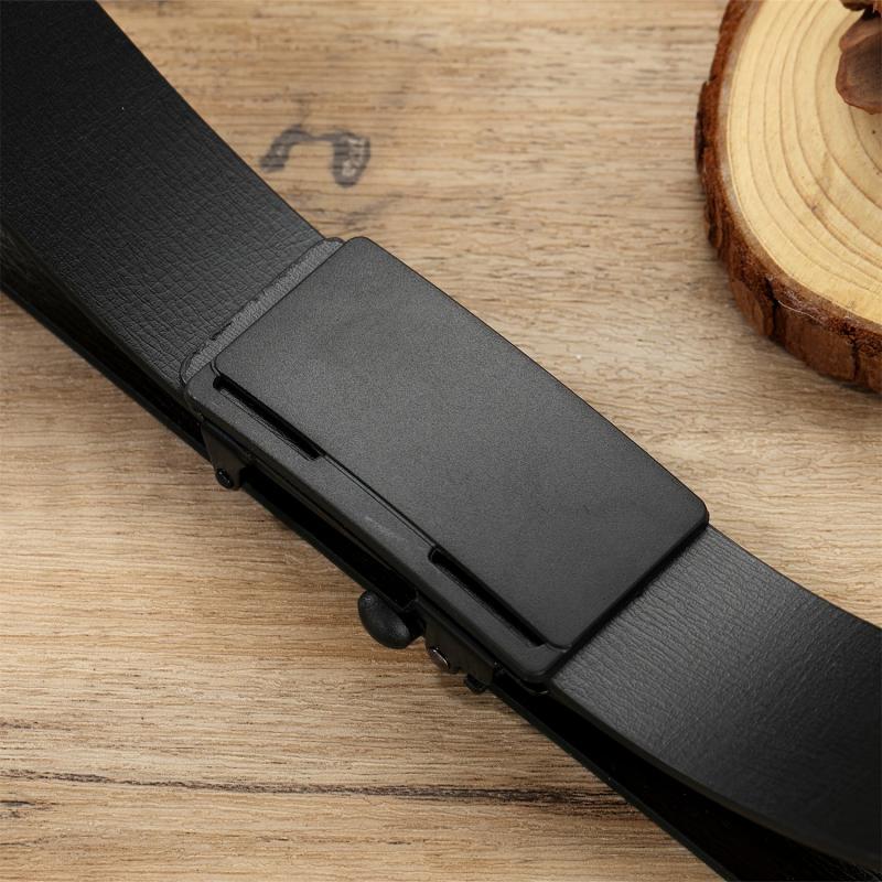 Vintage Leather Belt with Automatic Buckle