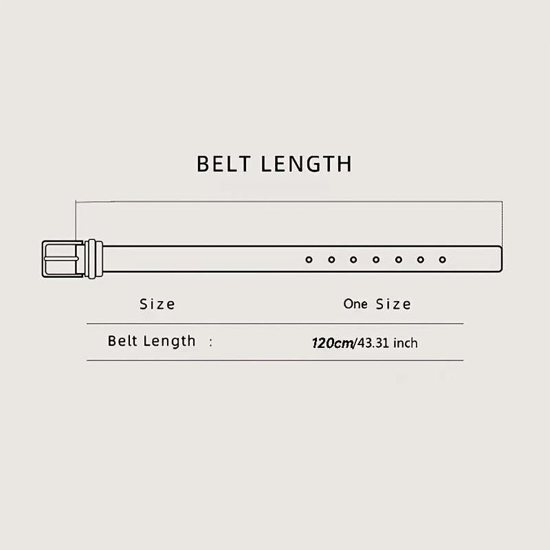 Vintage Leather Belt with Automatic Buckle