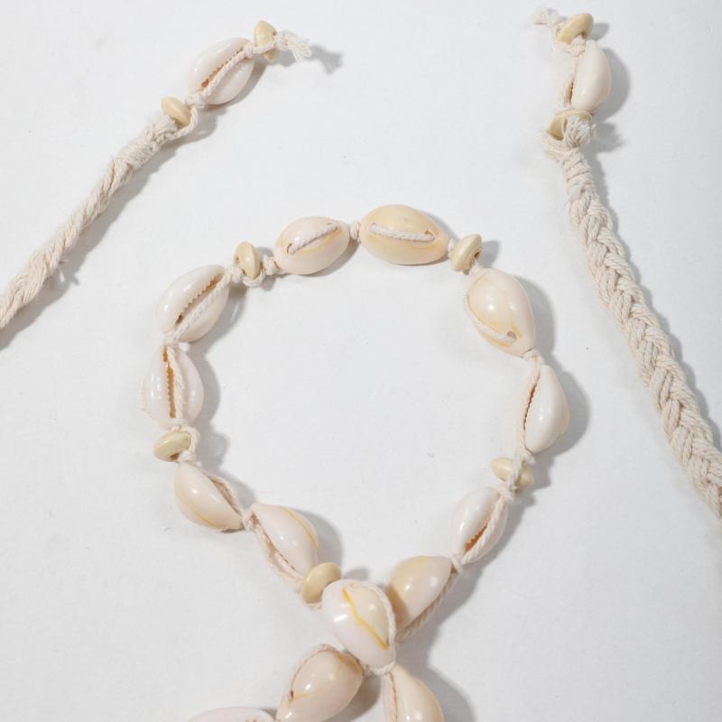Boho Shell Rope Sash Belt Vintage Bowknot Lace Up Belt