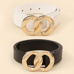 8 Shaped Buckle Belt Set - Women's Casual & Classic Belt for Dress and Pants