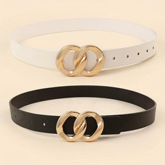8 Shaped Buckle Belt Set - Women's Casual & Classic Belt for Dress and Pants