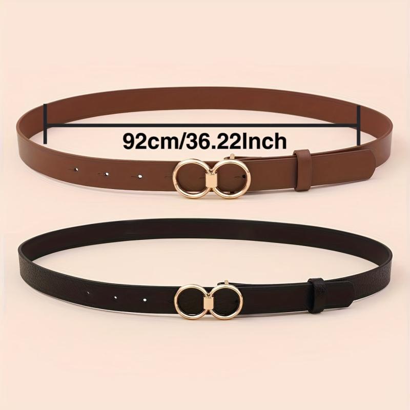 Stylish Solid Casual Jeans Pants Belt 2pcs Set Girdle For Women