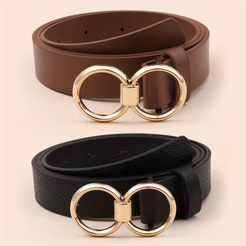 Stylish Solid Casual Jeans Pants Belt 2pcs Set Girdle For Women
